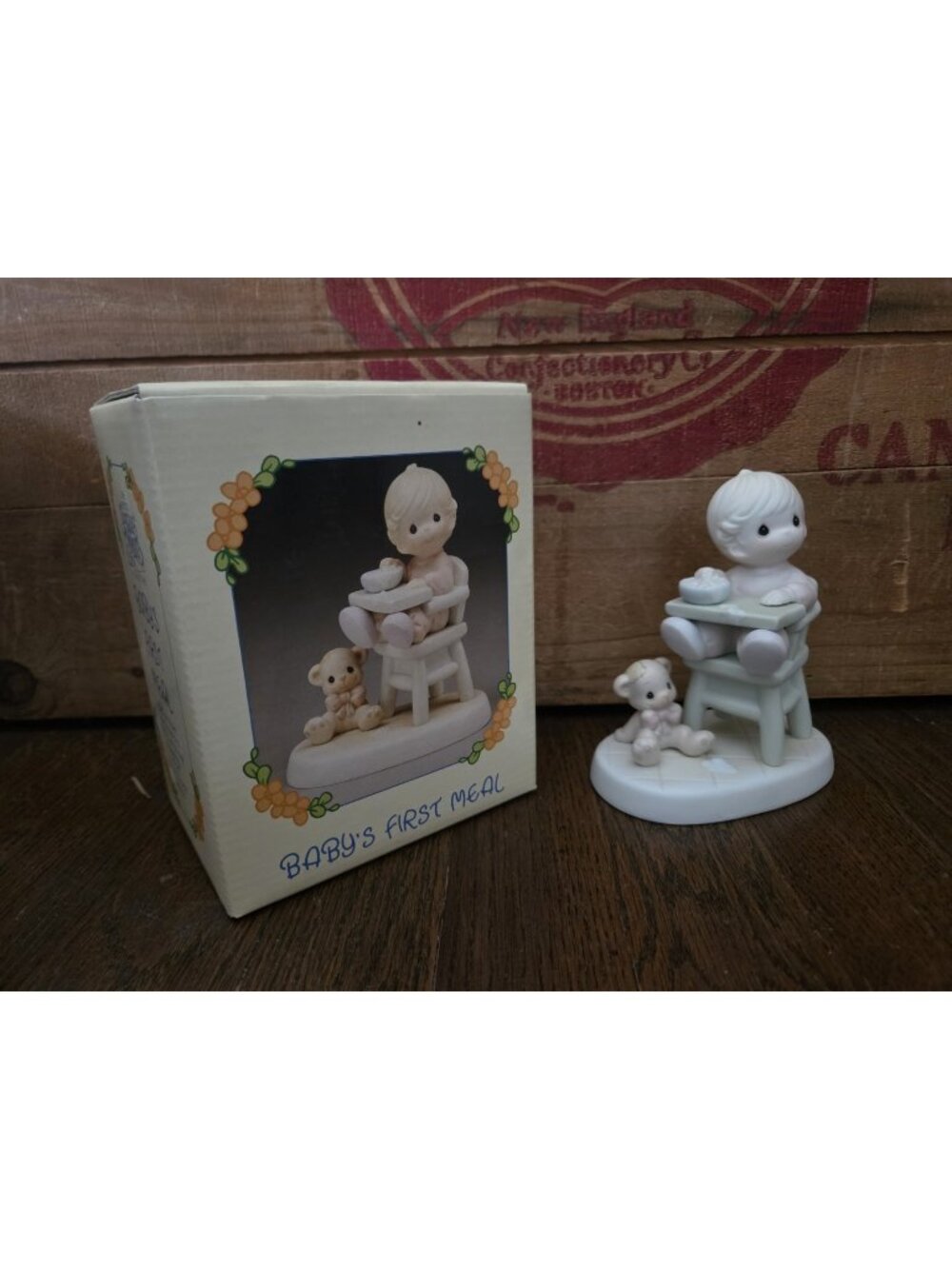 Precious Moments Baby's First Meal 524077 Baby's First Series Year 1991